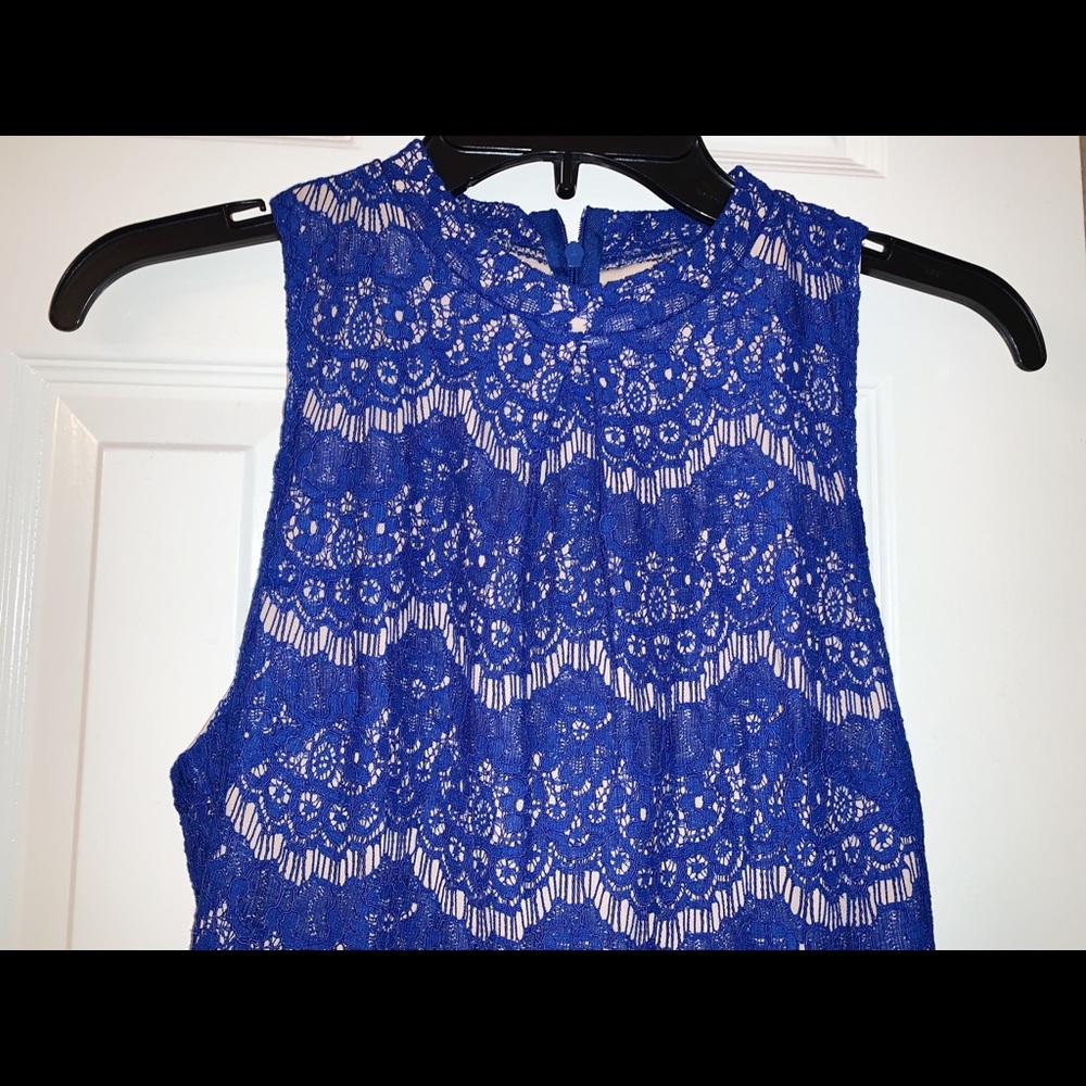 Love Fire Blue Laced Dress